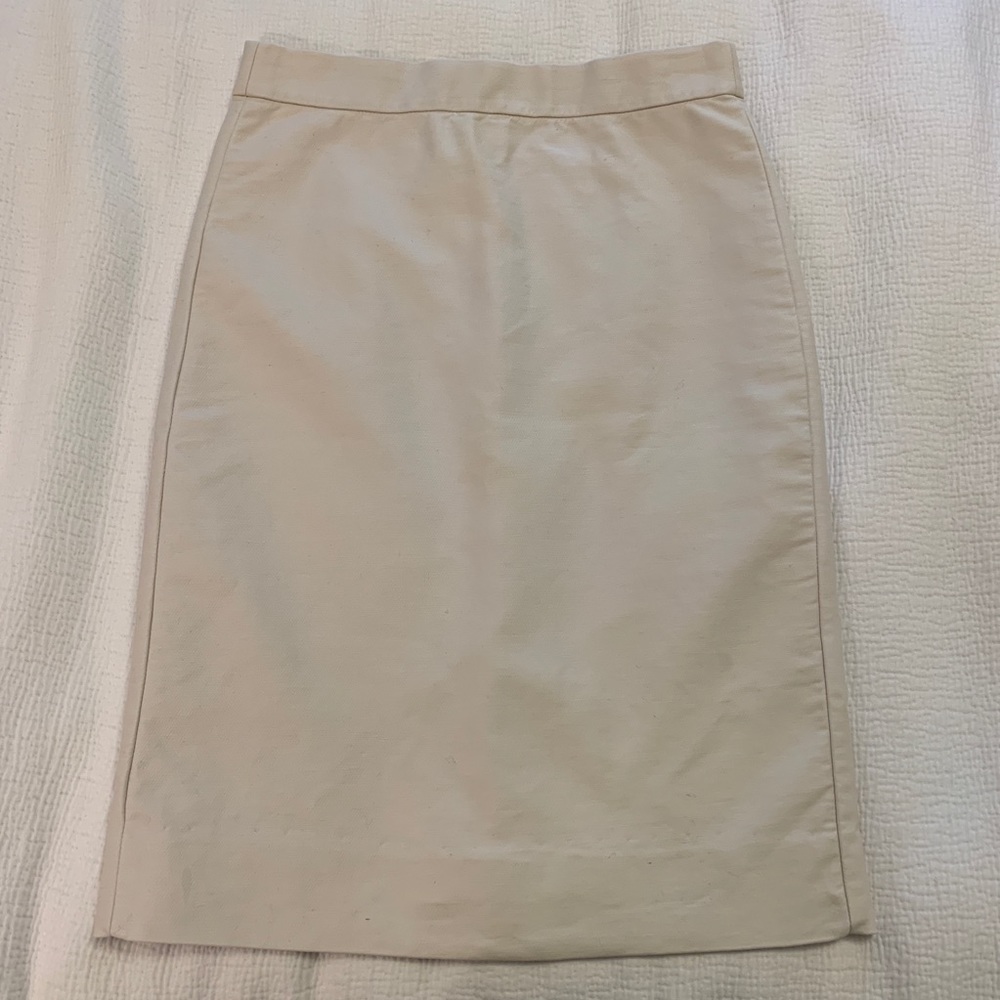 J. Crew no. 2 pencil skirt in cream